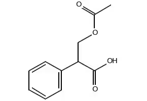 3-Acetoxy-2-phenylpropanoicAcid structure, CAS 14510-36-2