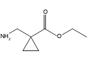 Ethyl1-(Aminomethyl)cyclopropanecarboxylate structure, CAS 400840-94-0