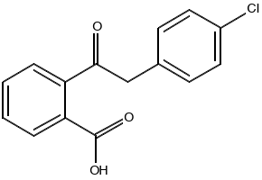 2-[(2-Chlorophenyl)acetyl]benzoicacid structure, CAS 1174006-03-1