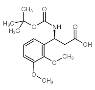 Boc-(S)-3-Amino-3-(2,3-dimethoxy-phenyl)-propionicacid structure, CAS 499995-83-4
