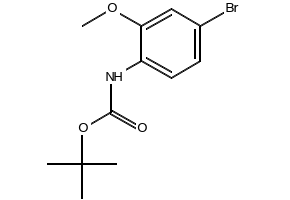 4-Bromo-2-methoxy-N-Boc-aniline structure, CAS 262433-01-2