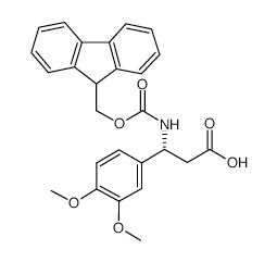 Fmoc-(R)-3-Amino-3-(3,4-dimethoxy-phenyl)-propionicacid structure, CAS 511272-40-5