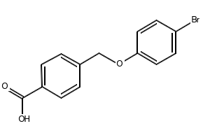 4-(4-Bromophenoxymethyl)benzoicacid structure, CAS 364623-84-7