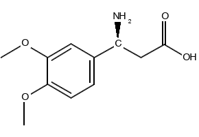 (S)-3-Amino-3-(3,4-dimethoxy-phenyl)-propionicacid structure, CAS 696641-73-3