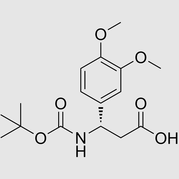 Boc-(S)-3-Amino-3-(3,4-dimethoxy-phenyl)-propionicacid structure, CAS 499995-84-5