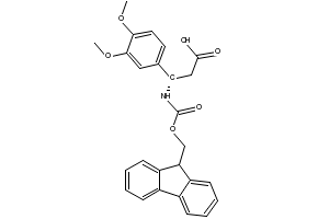 Fmoc-(S)-3-Amino-3-(3,4-dimethoxy-phenyl)-propionicacid structure, CAS 501015-37-8