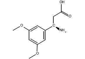 (R)-3-Amino-3-(3,5-dimethoxy-phenyl)-propionicacid structure, CAS 744193-65-5