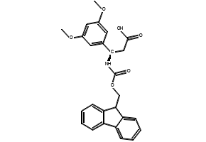 Fmoc-(R)-3-Amino-3-(3,5-dimethoxy-phenyl)-propionicacid structure, CAS 511272-41-6