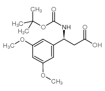 Boc-(S)-3-Amino-3-(3,5-dimethoxy-phenyl)-propionicacid structure, CAS 499995-85-6