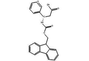 Fmoc-(S)-3-Amino-3-(3-pyridyl)-propionicacid structure, CAS 507472-06-2