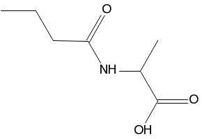 2-Butyrylaminopropionicacid structure, CAS 59875-04-6