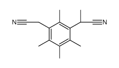 2-[3-(Cyanomethyl)-2,4,5,6-tetramethylphenyl]propanenitrile structure, CAS 916792-30-8
