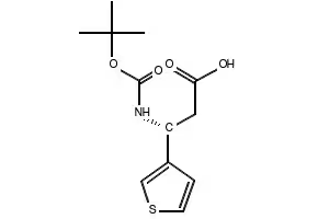 Boc-(R)-3-Amino-3-(3-thienyl)-propionicacid structure, CAS 500788-99-8