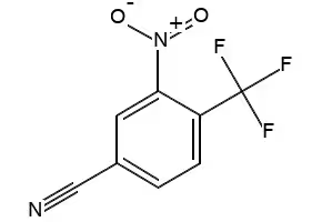 4-Nitro-3-(trifluoromethyl)benzonitrile structure, CAS 320-36-5