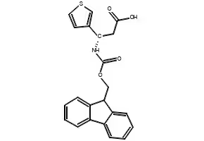 Fmoc-(S)-3-Amino-3-(3-thienyl)-propionicacid structure, CAS 507472-09-5