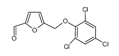 5-(2,4,6-Trichlorophenoxymethyl)furan-2-carbaldehyde structure, CAS 438220-07-6