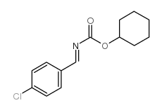 (4-Chloro-benzylidene)carbamicacidcyclohexylester structure, CAS 681260-43-5