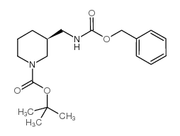 1-Piperidinecarboxylicacid,3-[[[(phenylmethoxy)carbonyl]amino]methyl]-,1,1-dimethylethylester,(3S)- structure, CAS 140645-87-0