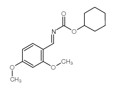 (2,4-Dimethoxybenzylidene)carbamicacidcyclohexylester structure, CAS 681260-44-6