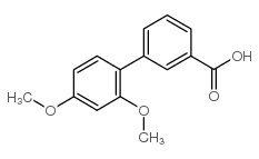 2',4'-Dimethoxybiphenyl-3-carboxylicacid structure, CAS 728919-16-2