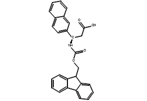 Fmoc-(R)-3-Amino-3-(2-naphthyl)-propionicacid structure, CAS 511272-48-3