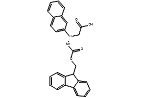 Fmoc-(S)-3-Amino-3-(2-naphthyl)-propionicacid structure, CAS 507472-11-9