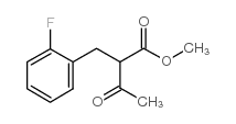 2-(2-Fluorobenzyl)-3-oxo-butyricacidmethylester structure, CAS 98601-37-7