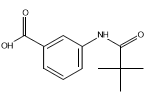 3-(2,2-Dimethylpropionylamino)benzoicacid structure, CAS 56619-96-6
