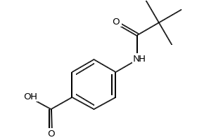 4-(2,2-Dimethylpropionylamino)benzoicacid structure, CAS 56619-97-7