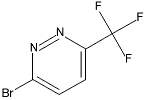 6-(trifluoromethyl)pyridazine-3-carbaldehyde structure, CAS 1245643-49-5