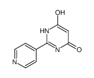 2-(pyridin-4-yl)pyrimidine-4,6-diol structure, CAS 204394-76-3