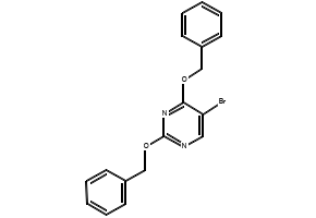 2,4-bis(benzyloxy)-5-bromopyrimidine structure, CAS 41244-53-5