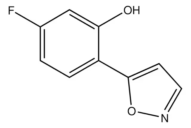 5-(5-Fluoro-2-hydroxyphenyl)isoxazole structure, CAS 288401-62-7