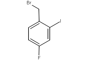 1-(Bromomethyl)-4-fluoro-2-iodobenzene structure, CAS 70931-59-8