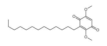 2,5-Dimethoxy-3-tridecyl-[1,4]benzoquinone structure, CAS 3565-77-3