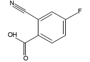 2-Cyano-4-fluorobenzoicacid structure, CAS 1214369-42-2