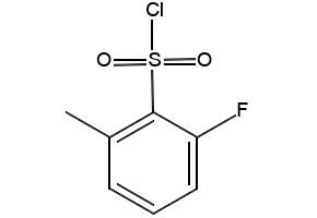 2-Fluoro-6-methylbenzenesulfonylchloride structure, CAS 1092350-02-1