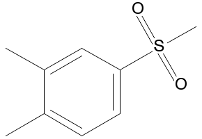 3,4-Dimethylphenylmethylsulfone structure, CAS 38452-49-2