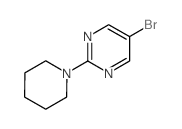 5-bromo-2-(piperidin-1-yl)pyrimidine structure, CAS 57356-64-6