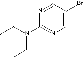 5-bromo-N,N-diethylpyrimidin-2-amine structure, CAS 433684-23-2