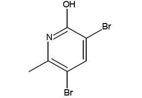 3,5-Dibromo-2-hydroxy-6-methylpyridine structure, CAS 500587-45-1