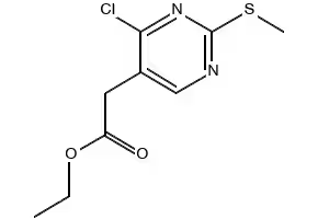 ethyl2-(2-(methylthio)pyrimidin-4-yl)acetate structure, CAS 582309-12-4