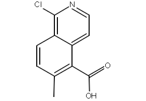 1-chloro-6-methylisoquinoline-5-carboxylicacid structure, CAS 1245643-02-0