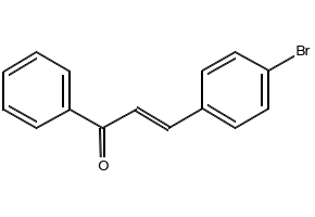 (E)-1-(4-Bromophenyl)-3-phenylpropenone structure, CAS 22966-09-2