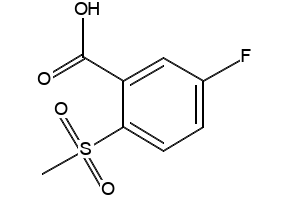 5-Fluoro-2-(methylsulfonyl)benzoicacid structure, CAS 773873-55-5