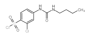 4-(3-Butylureido)-2-chlorobenzenesulfonylchloride structure, CAS 728864-78-6