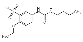 5-(3-Butylureido)-2-ethoxybenzenesulfonylchloride structure, CAS 680618-18-2
