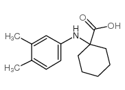 1-(3,4-Dimethylphenylamino)cyclohexanecarboxylicacid structure, CAS 725252-85-7