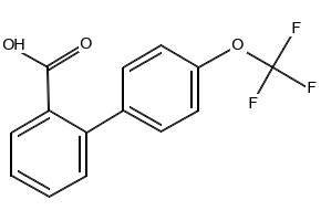 4'-Trifluoromethoxybiphenyl-2-carboxylicacid structure, CAS 408366-18-7