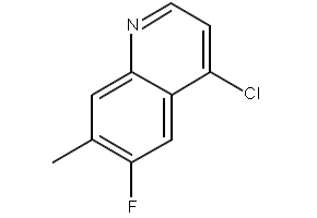 7-fluoro-6-methylquinoline structure, CAS 1245643-30-4